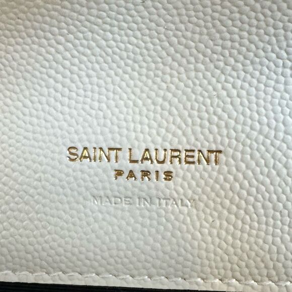 Saint Laurent YSL Cassandre Quilted Matelassé Envelope Flap Leather Clutch Pouch - Picture 11 of 15